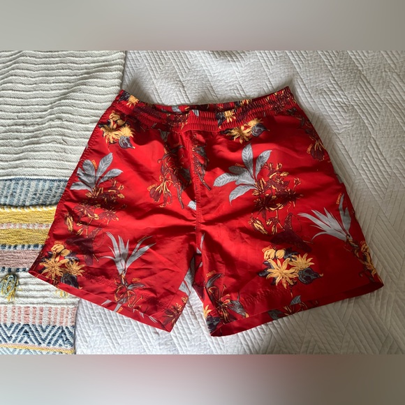 Carhartt Red Drift Swim Trunks - Picture 2 of 6